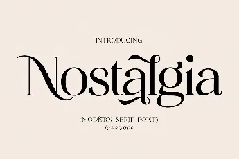 Nostalgia Typeface font