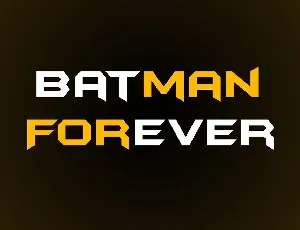 Batman Forever font