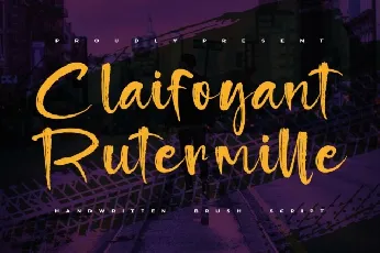 Claifoyant Rutermille font