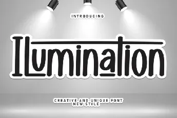 Ilumination Display font