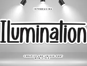 Ilumination Display font