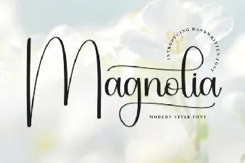 Magnolia Calligraphy font