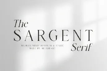 The Sargent Serif font