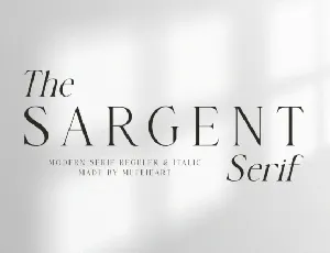 The Sargent Serif font