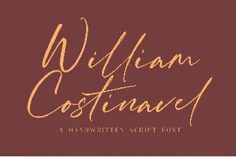 William Costinavel Handwritten Script font