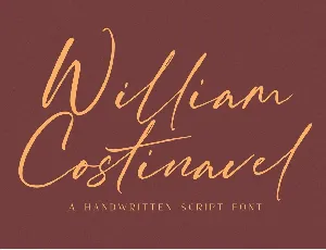 William Costinavel Handwritten Script font