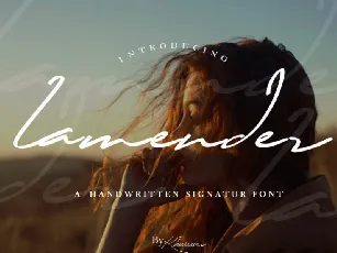 Lamender Handwritten font