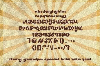 Strong Grandpa font