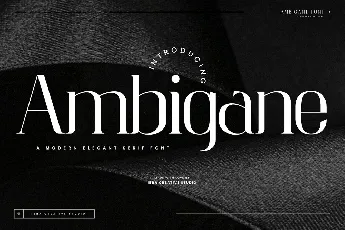 Ambigane font