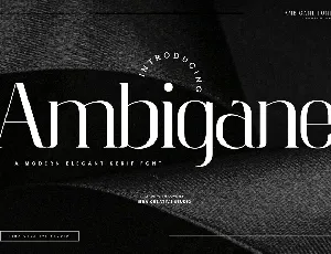 Ambigane font