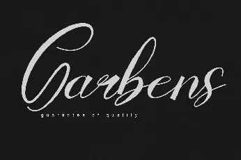 Garbens font