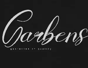 Garbens font