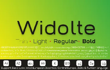 Widolte Demo font