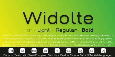 Widolte Demo font