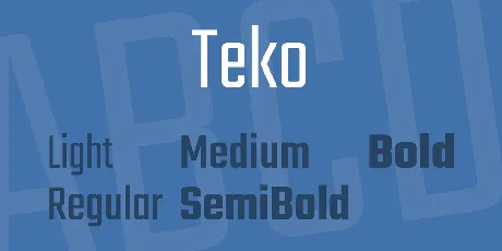 Teko font