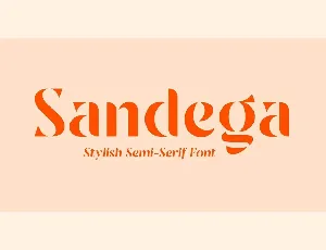 Sandega font