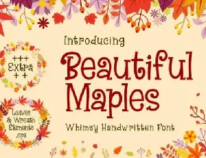 Beautiful Maples Display font