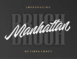 Manhattan Brush Ink Script font
