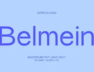 Belmein font