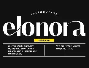 Elonora font