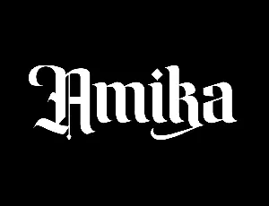 Amika Typeface font