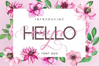 Hello Eisya Duo font