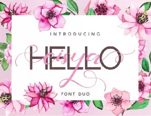 Hello Eisya Duo font