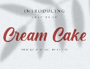 Cream Cake font