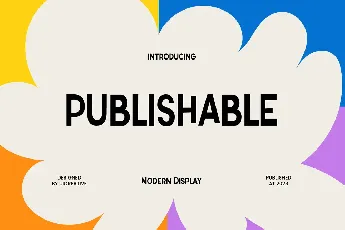 PUBLISHABLE font