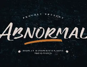 Abnormal font