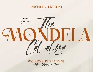 The Mondela Catalisa Serif font