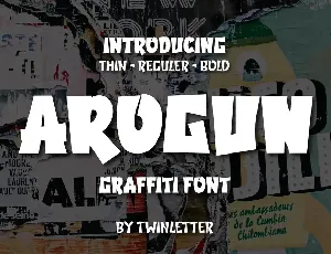 AROGUN font