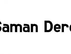 Saman Dere font