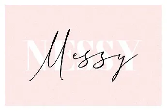 Messy Nessy Signature font