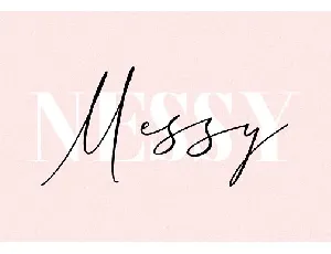 Messy Nessy Signature font