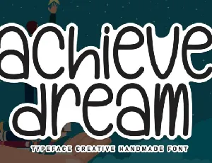 Achieve Dreams Display font