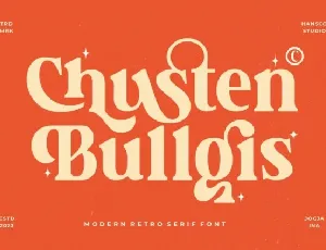 Chusten Bullgis font