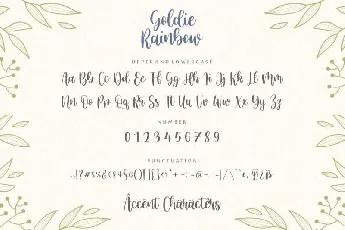 Goldie Rainbow font