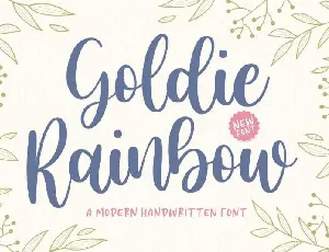 Goldie Rainbow font