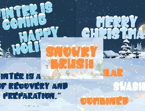 snowkybrush font