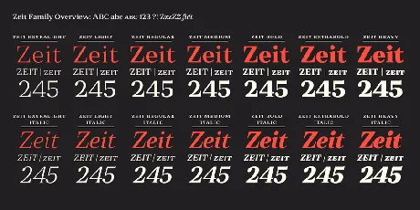 Zeit font