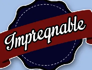 Impregnable Personal Use Only font