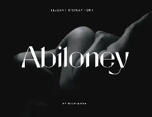 Abiloney font