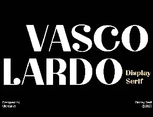 VASCOLARDO font