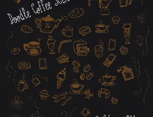 Doodle Coffee Scents font