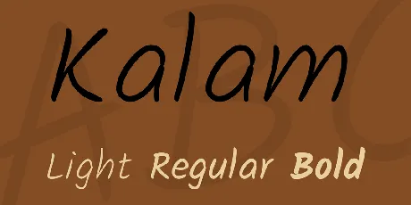 Kalam font