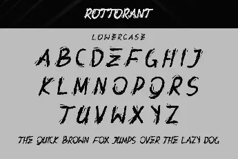 Rottorant Demo font