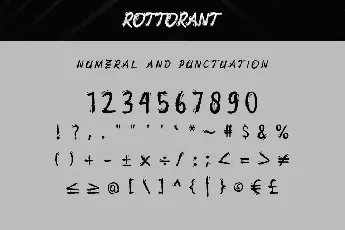 Rottorant Demo font