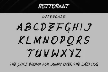 Rottorant Demo font