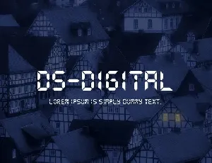 DS Digital font